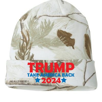 Donald Trump 2024 Take America Back Donald Trump 2024 Kati Licensed 12" Camo Beanie