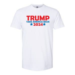 Donald Trump 2024 Take America Back Donald Trump 2024 Softstyle CVC T-Shirt