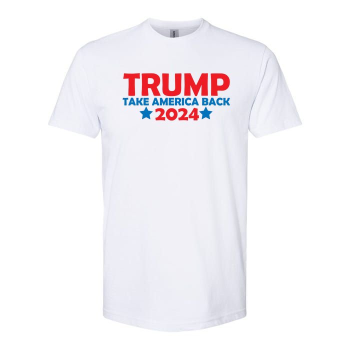 Donald Trump 2024 Take America Back Donald Trump 2024 Softstyle CVC T-Shirt