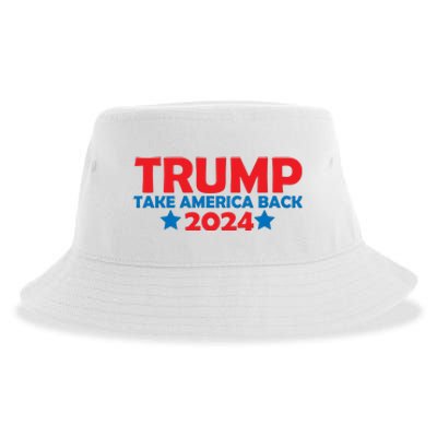 Donald Trump 2024 Take America Back Donald Trump 2024 Sustainable Bucket Hat