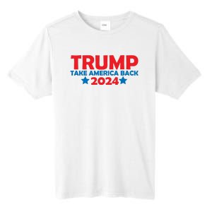 Donald Trump 2024 Take America Back Donald Trump 2024 Tall Fusion ChromaSoft Performance T-Shirt