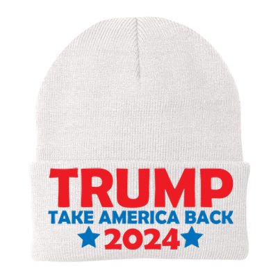 Donald Trump 2024 Take America Back Donald Trump 2024 Knit Cap Winter Beanie