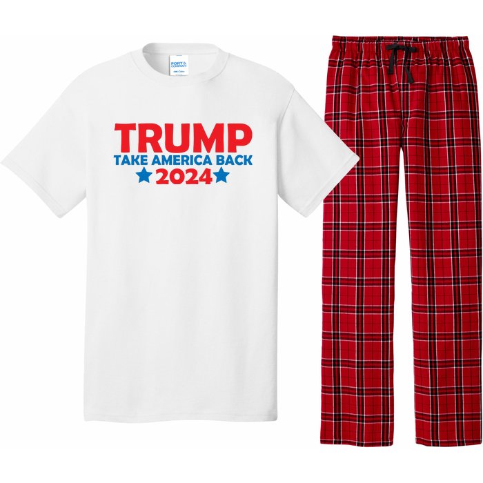 Donald Trump 2024 Take America Back Donald Trump 2024 Pajama Set