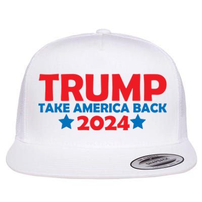 Donald Trump 2024 Take America Back Donald Trump 2024 Flat Bill Trucker Hat