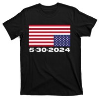 Donald Trump 2024 Upside Down American Flag 5 30 2024 T-Shirt