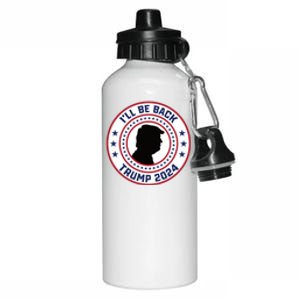 Donald Trump 2024 I'll Be Back Pro Trump 2024 Election Aluminum Water Bottle