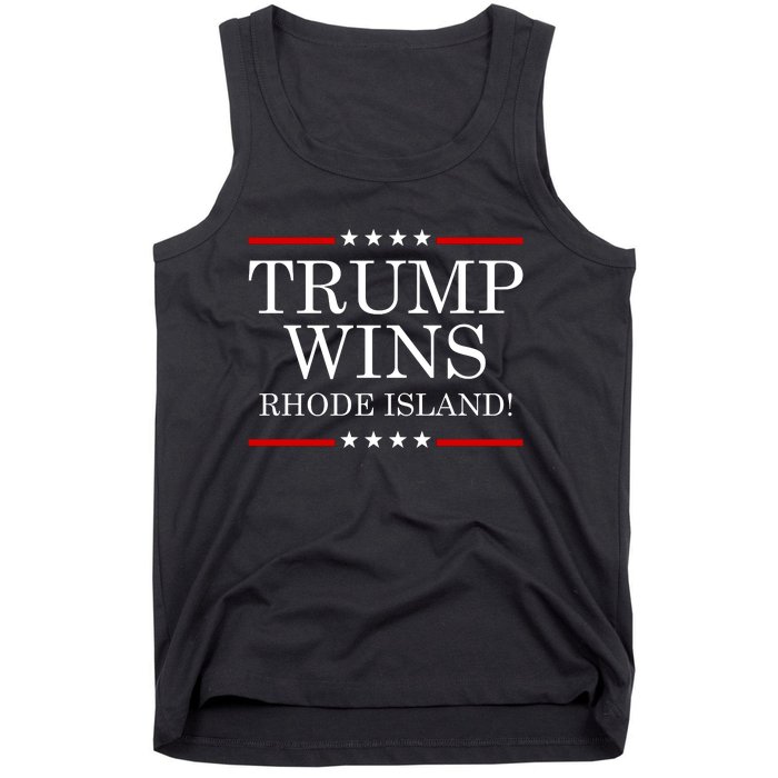 Donald Trump 2024 Trump Wins Rhode Island State Election Tank Top