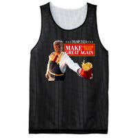 Donald Trump 2024 French Fry Make French Fries Great Again Mesh Reversible Basketball Jersey Tank