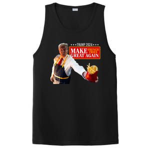 Donald Trump 2024 French Fry Make French Fries Great Again PosiCharge Competitor Tank