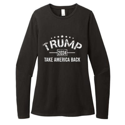 Donald Trump 2024 Take America Back 4th Of July Election Womens CVC Long Sleeve Shirt