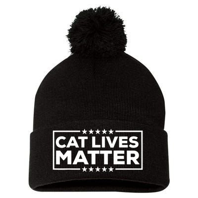 Donald Trump 2024 Cats Cat Lives Matter Trump Pom Pom 12in Knit Beanie