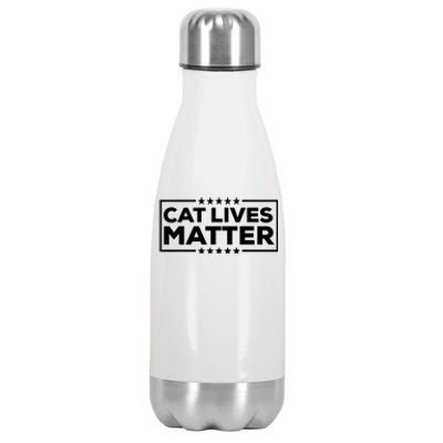 Donald Trump 2024 Cats Cat Lives Matter Trump Stainless Steel Insulated Water Bottle