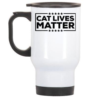 Donald Trump 2024 Cats Cat Lives Matter Trump Stainless Steel Travel Mug