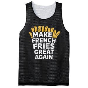 Donald Trump 2024 French Fry Make French Fries Great Again Mesh Reversible Basketball Jersey Tank