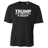 Donald Trump 2024 Take America Back Donald Trump 2024 Cooling Performance Crew T-Shirt