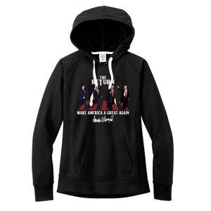 Donald Trump 2024 Take America Back Election The Return Women's Fleece Hoodie