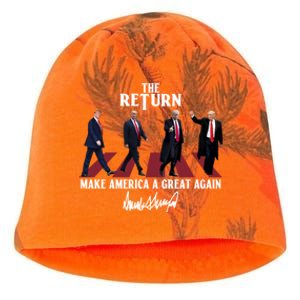 Donald Trump 2024 Take America Back Election The Return Kati - Camo Knit Beanie