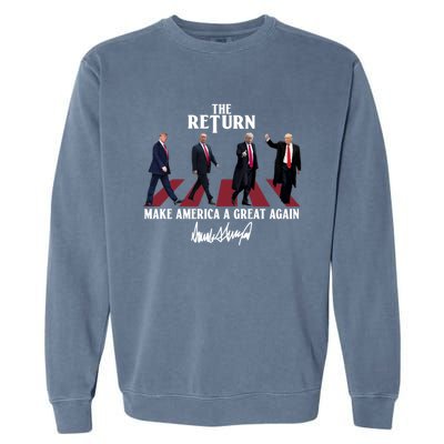 Donald Trump 2024 Take America Back Election The Return Garment-Dyed Sweatshirt