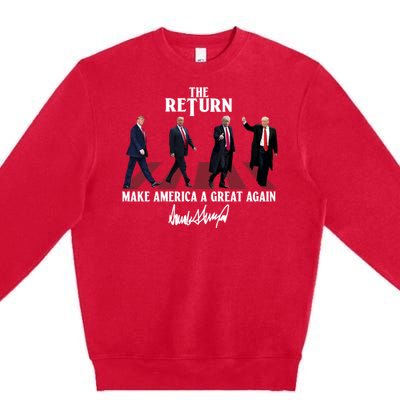 Donald Trump 2024 Take America Back Election The Return Premium Crewneck Sweatshirt