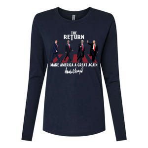 Donald Trump 2024 Take America Back Election The Return Womens Cotton Relaxed Long Sleeve T-Shirt