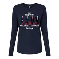 Donald Trump 2024 Take America Back Election The Return Womens Cotton Relaxed Long Sleeve T-Shirt