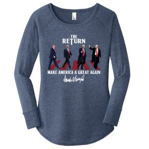 Donald Trump 2024 Take America Back Election The Return Women's Perfect Tri Tunic Long Sleeve Shirt