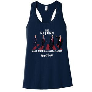 Donald Trump 2024 Take America Back Election The Return Women's Racerback Tank