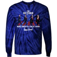 Donald Trump 2024 Take America Back Election The Return Tie-Dye Long Sleeve Shirt