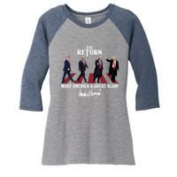 Donald Trump 2024 Take America Back Election The Return Women's Tri-Blend 3/4-Sleeve Raglan Shirt