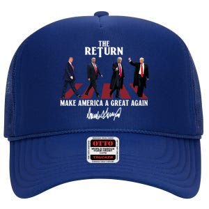 Donald Trump 2024 Take America Back Election The Return High Crown Mesh Back Trucker Hat