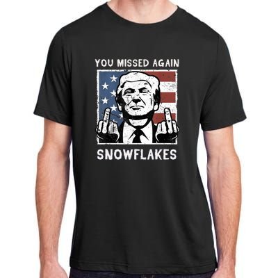 Donald Trump 2024 Missed Me Funny Conservative Adult ChromaSoft Performance T-Shirt