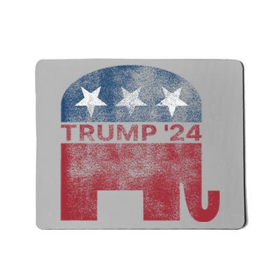 Donald Trump 2024 For President Pro Trump Vintage Republican Mousepad