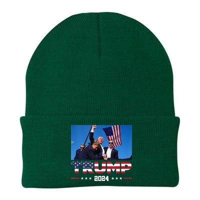 Donald Trump 2024 Survived Shooting At Election Rally Knit Cap Winter Beanie