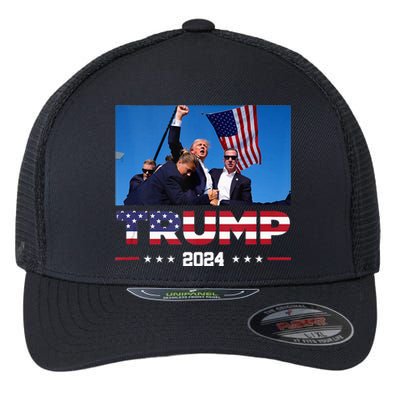 Donald Trump 2024 Survived Shooting At Election Rally Flexfit Unipanel Trucker Cap