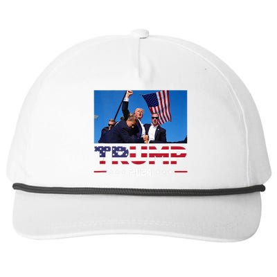 Donald Trump 2024 Survived Shooting At Election Rally Snapback Five-Panel Rope Hat