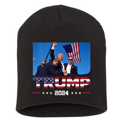 Donald Trump 2024 Survived Shooting At Election Rally Short Acrylic Beanie