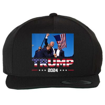 Donald Trump 2024 Survived Shooting At Election Rally Wool Snapback Cap