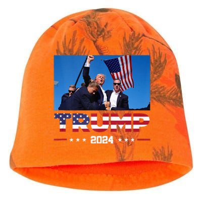 Donald Trump 2024 Survived Shooting At Election Rally Kati - Camo Knit Beanie