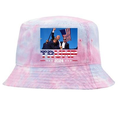 Donald Trump 2024 Survived Shooting At Election Rally Tie-Dyed Bucket Hat