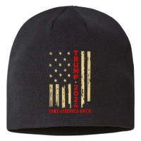 Donald Trump 2024 Take America Back American Flag Sustainable Beanie