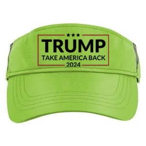 Donald Trump 2024 Take America Back USA United States Adult Drive Performance Visor