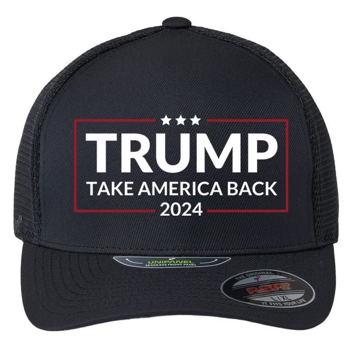 Donald Trump 2024 Take America Back USA United States Flexfit Unipanel Trucker Cap