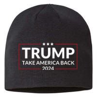 Donald Trump 2024 Take America Back USA United States Sustainable Beanie