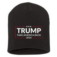 Donald Trump 2024 Take America Back USA United States Short Acrylic Beanie