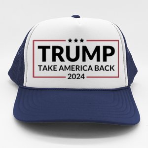 Donald Trump 2024 Take America Back USA United States Trucker Hat