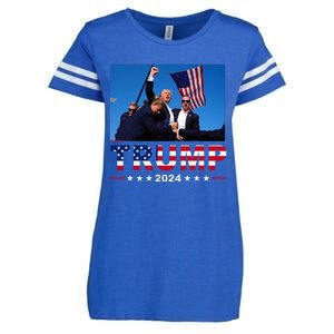 Donald Trump 2024 WonT Be Stopped Enza Ladies Jersey Football T-Shirt