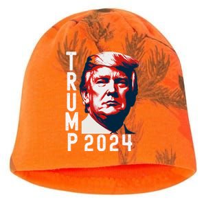 Donald Trump 2024 Take America Back Election 2024 Kati - Camo Knit Beanie