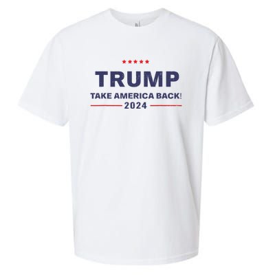 Donald Trump 2024 Take America Back Election The Return Sueded Cloud Jersey T-Shirt