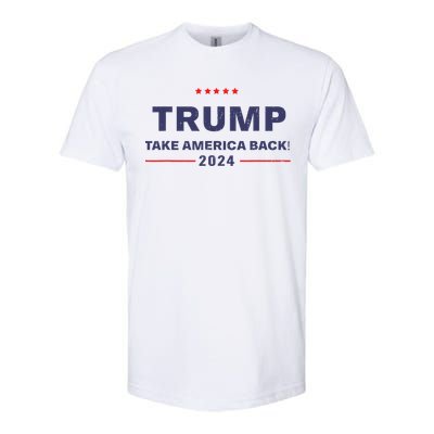 Donald Trump 2024 Take America Back Election The Return Softstyle CVC T-Shirt