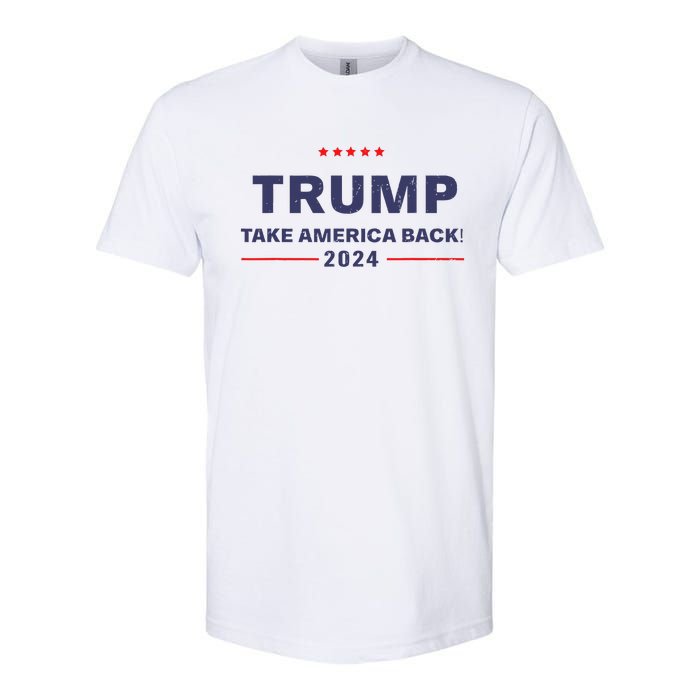 Donald Trump 2024 Take America Back Election The Return Softstyle CVC T-Shirt